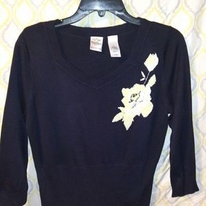 Cute beaded embroidered sweater